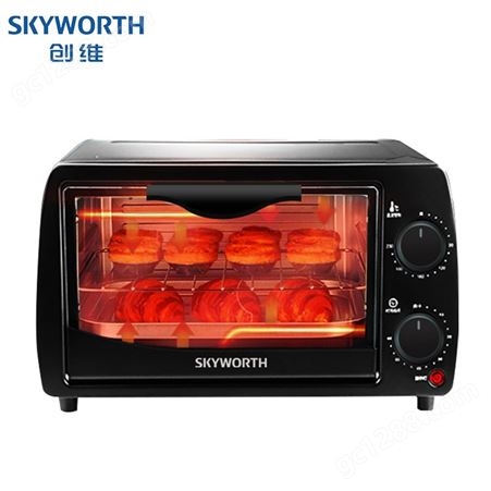 Skyworth创维 12L智能烤箱精准控温精致小巧 K36A