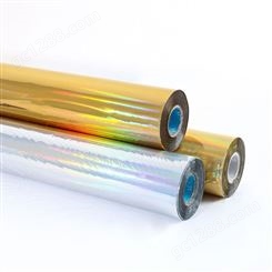镭射素面金银色烫金纸电化铝 商家可定制 不易飞金色彩鲜明