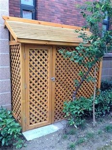 庭院木屋工具房 户外实木设备房 小型储藏室 定制尺寸