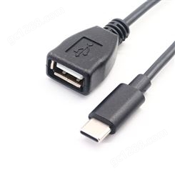 专业定制USB A母转TYPE C移动电源线 充电数据线 平板手机电脑转接线