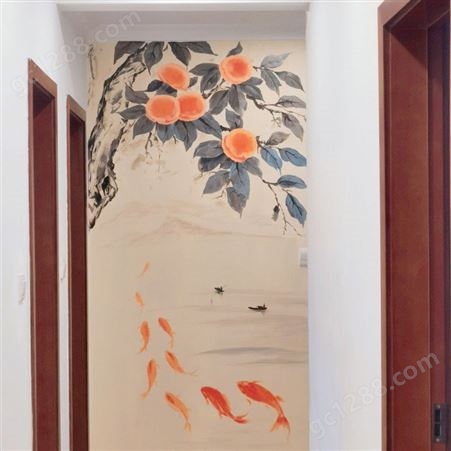 和佳墙体壁画 家装走廊室内墙画装饰 纯手绘涂鸦 可加工定制