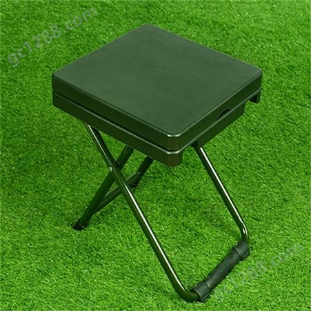 新材料军绿色折叠椅 手提式折叠椅 户外便携式折叠桌椅