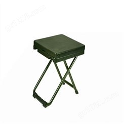军绿色多功能折叠椅 野外多功能折叠椅 学习椅折叠凳
