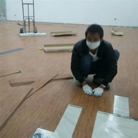 木纹PVC片材地板，木纹石塑地板，仿木纹石塑片材地板销售施工