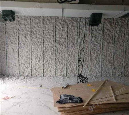 盈泽保温 承接无机纤维喷涂施工 地下室车库墙体喷涂工程