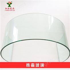直角钢化玻璃寿司展柜玻璃 精磨边异形椭圆形钢化玻璃定制加工