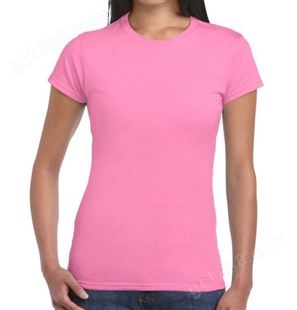 杰丹吉尔丹GILDAN76000L女款全棉修身T恤现货团体服 印字印logo
