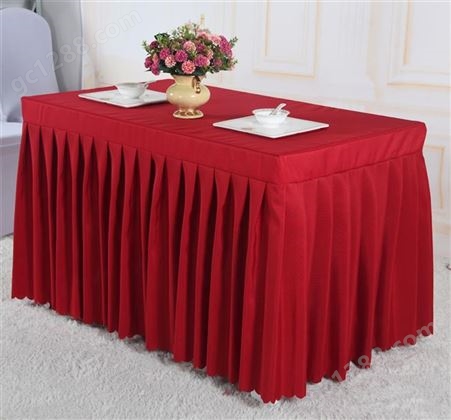 酒店会议室桌布桌裙定制 展会签到台裙 活动办公桌长方形桌套