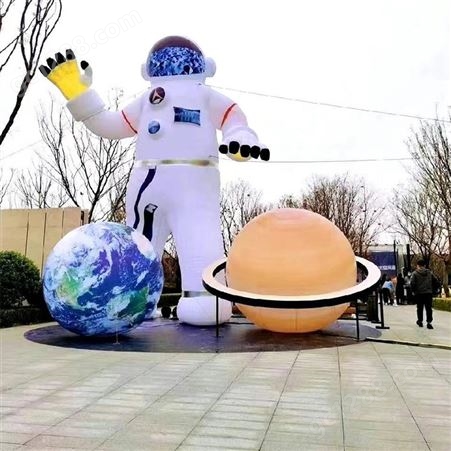 充气月球气模宇航员卡通人宇航服星球 玉兔发光中秋节装饰