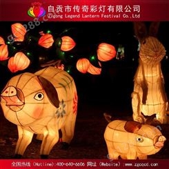 亮化装饰彩灯春节户外灯会传统生肖主题猪灯展
