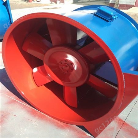 3C排烟风机 轴流式消防工业风机 HTF双速高温 庆飞定制