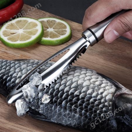 304不锈钢刮鱼鳞神器鱼鳞刨刮鳞器家用手动去打鱼刷工具杀鱼神器