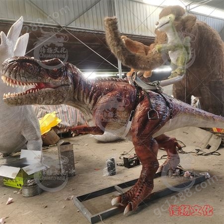 传扬文化 可乘坐能动会叫的仿真恐龙模型电动大玩具