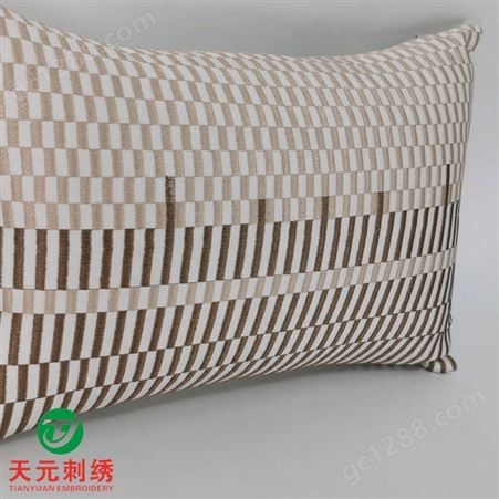 新中式绣花抱枕刺绣红木沙发靠垫床头长方形靠枕套大号靠背垫