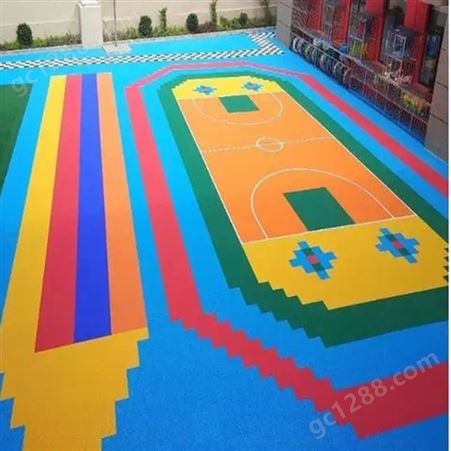 悬浮地板 户外运动拼接塑胶地垫 室外篮球场比赛训练 幼儿园用