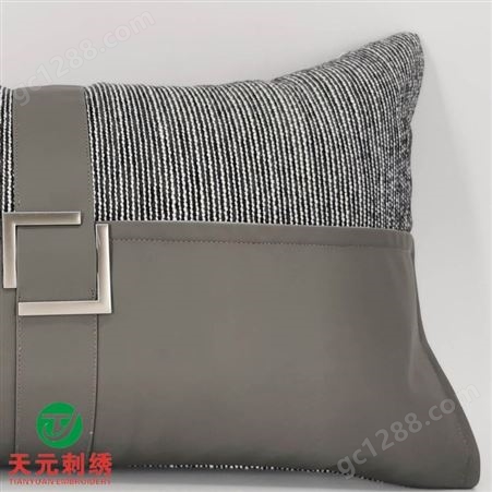 轻奢沙发抱枕北欧简约长方形靠垫枕头套客厅刺绣腰枕