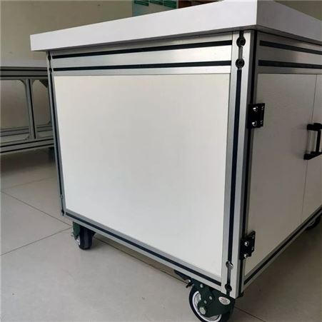 重型带柜移动式工作台 车间检测工作桌YH-SXSW-01